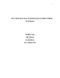 The U.S. Public Library System: The Third Place Impact on Children’s Wellbeing and Development