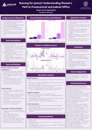 GYe Final Poster: Running for Justice? Understanding Women's Path to Prosecutorial and Judicial Office 