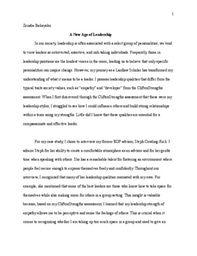LiA Experience - A New Age of Leadership
