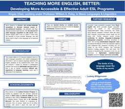 Teaching More English, Better