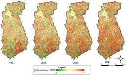 Spatio-temporal assessment of potential nonpoint pollution risk sources in the Chavantes reservoir basin, Brazil