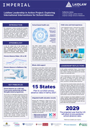 Exploring International Interventions for School Absence Laidlaw Leadership in Action Poster CJames 2026