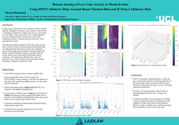 LAIDLAW Research Poster- Remote Sensing of Lava Lake Activity at Mount Erebus Using SWOT Altimetry Data, Ground Based Thermal Data and ICESat-2 Altimetry Data