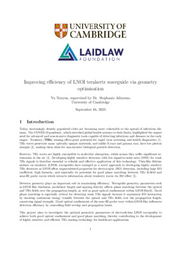 Research Report: Improving efficiency of LNOI terahertz waveguide via geometry optimisation