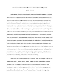 Leadership in Action Essay