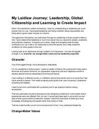 My Laidlaw Journey
