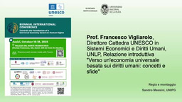"Towards a Universal Economy based on Human Rights: concepts, fundamentals and challenges", in Italian 