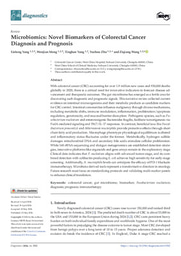 Microbiomics: Novel Biomarkers of Colorectal Cancer Diagnosis and Prognosis