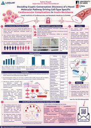 Research Poster: Discovery of a Novel Molecular Pathway Driving Cell-Type Specific Cardiovascular Complications in Insulin Resistance