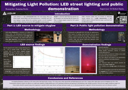Research Poster: Mitigating Light Pollution