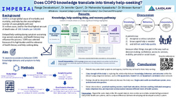 Does COPD knowledge translate into timely help-seeking?