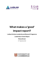 LiA 2026 Report: What makes a good impact report?