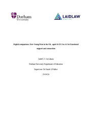 Research Paper: Digital companions: How Young Men in the UK, aged 18-25, Use AI for Emotional support and connection