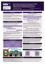 Kensington Enrichment Program: How can a heritage site become a collaborative educational partner?