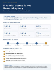 From Financial Access to Financial Agency: Research Infographic