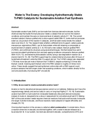 Report: Hydrothermally Stable Ti-PMO Catalysts for Sustainable Aviation Fuel Synthesis