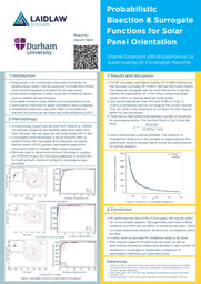 Poster: Probabilistic Bisection & Surrogate Functions for Solar Panel Orientation