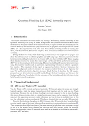 Quantum Plumbing Lab : internship report