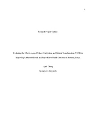 Rising adolescent pregnancy rate in Kenya: interlinked issues and solutions — Research Outline
