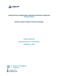 Research Report - Deontic & Legal Concepts in Sanskrit Philosophy