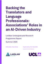 Backing the Translators and Language Professionals: Associations’ Roles in an AI-driven Industry
