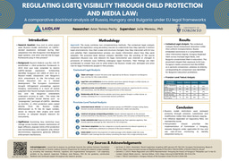 Regulating LGBTQ Visibility through Child Protection and Media Law Landscape Research Poster
