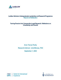 Turning Passion into Comparative Legal Research: Reflections on Uncertainty and Growth
