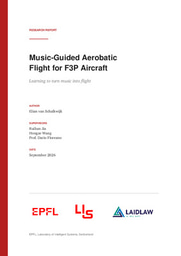 Teaching a Plane to Dance: Music-Guided Aerobatic Flight (Research Report)