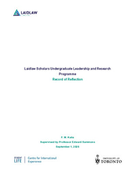 Record of Reflection