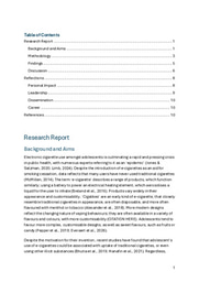Reflective Research Report