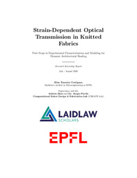 Strain-Dependent Optical Transmission in Knitted Fabrics: First Steps in Experimental Characterization and Modeling for Dynamic Architectural Shading (Internship Report)