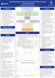 Social Determinants of Symptom Severity and Healthcare-Seeking in Acute Rhinosinusitis (Research Poster)