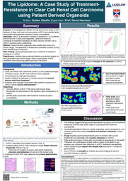 Research Poster - The Lipidome: A Case Study of Treatment-Resistance in Clear Cell Renal Cell Carcinoma using Patient Derived Organoids