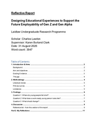 Laidlaw Relective Report