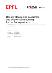 Research Report: electronics integration and wheelchair mounting for the Robogami arm.