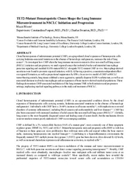 TET2-Mutant Hematopoietic Clones Shape the Lung Immune Microenvironment in NSCLC Initiation and Progression