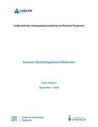Summer I Global Reflection