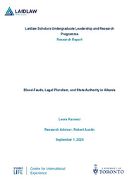 Research Report - Blood-Feuds, Legal Pluralism, and State Authority in Albania