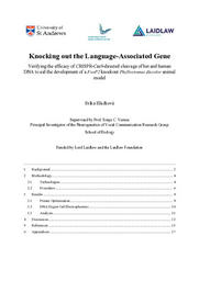 Research Paper: Knocking out the Language-Associated Gene