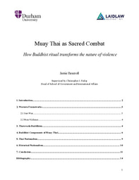 Research Report: Muay Thai as Sacred Combat