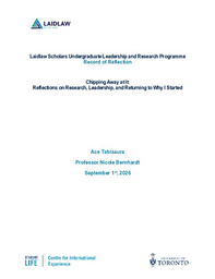 Chipping Away at It: Reflections on Research, Leadership, and Returning to Why I Started