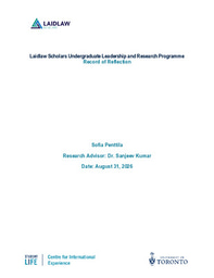Laidlaw Research Summer Reflection