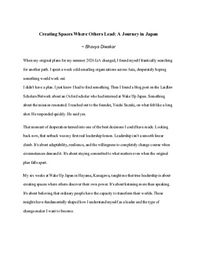 Leadership Essay