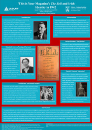 Research Poster - 'This is Your Magazine': The Bell and Irish Identity in 1942