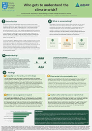 Research Poster: Who gets to understand the climate crisis?