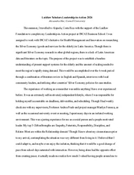 LiA Leadership Essay
