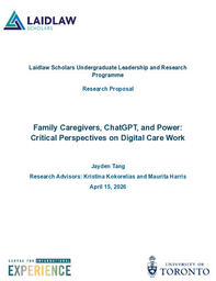  Family Caregivers, ChatGPT, and Power: Critical Perspectives on Digital Care Work 