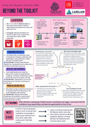 LiA Poster - "Beyond the Toolkit" Emily Van Rooyen