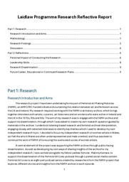 Research Report: Researching and Sharing Voices from the Feminist Art Making Histories Oral History Archive 