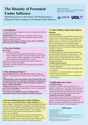 Poster: Identifying Norms in the Parent-Child Relationship - a Relational Theory Analysis of Presumed Undue Influence